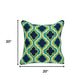 20" X 7" X 20" Handmade Traditional Multicolored Pillow Cover With Poly Insert