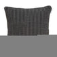 20" X 7" X 20" Transitional Charcoal Pillow Cover With Poly Insert