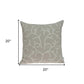 20" X 7" X 20" Elegant Transitional Beige Pillow Cover With Poly Insert