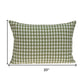 20" X 6" X 14" Tropical Green Pillow Cover With Poly Insert