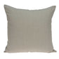 20" Beige Damask Cotton Throw Pillow