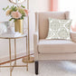 20" X 7" X 20" Bling Ivory Pillow Cover With Poly Insert