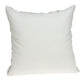 20" Ivory Damask Cotton Throw Pillow