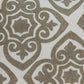 20" Ivory Damask Cotton Throw Pillow