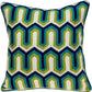 20" X 7" X 20" Handmade Transitional Multicolored Pillow Cover With Poly Insert