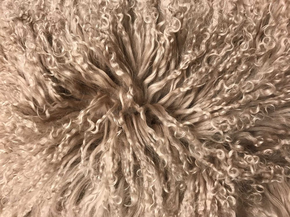 17" X 27" Beige Microsuede Down Lumbar Throw Pillow