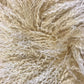 20" Gold Genuine Tibetan Lamb Fur Pillow With Microsuede Backing