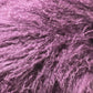 20" Purple Genuine Tibetan Lamb Fur Pillow With Microsuede Backing