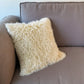 24" Gold Microsuede Down Euro Throw Pillow