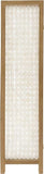 71" Clear Folding Three Panel Screen Room Divider