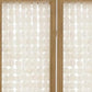 71" Clear Folding Three Panel Screen Room Divider
