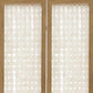71" Clear Folding Three Panel Screen Room Divider