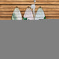 71" Green Solid Wood Folding Three Panel Screen Room Divider