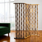 74" Natural Solid Wood Three Panel Screen Room Divider