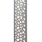50" Gray Solid Wood Folding Three Panel Screen Room Divider