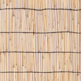 67" Natural And White Wood Folding Three Panel Screen Room Divider