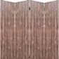 84" Brown Folding Four Panel Screen Room Divider