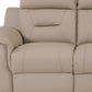 90" Beige Faux Leather Sofa With Brown Legs