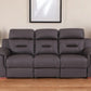 90" Brown Faux Leather Sofa