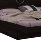 Brown Wood King Bed Frame