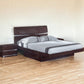 Solid Wood King Wood Brown Bed