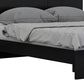 Black Solid Wood King Bed Frame