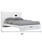 White Solid Wood Queen Bed Frame