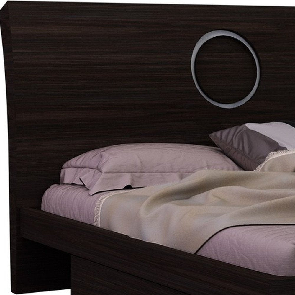 Brown Wood Queen Bed Frame