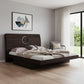 Brown Wood Queen Bed Frame