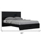 Black Solid Wood Queen Bed Frame