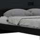 Black Solid Wood Queen Bed Frame