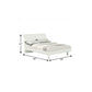 63" White Wood Six Drawer Double Dresser