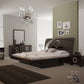 Four Piece Wood Brown Solid Wood Bedroom Set With Mirror