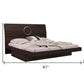Four Piece Wood Brown Solid Wood Bedroom Set With Mirror