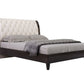 Four Piece Beige Solid Wood Bedroom Set With Mirror