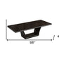 43" Silver and Dark Brown Display Stand With Three Shelves And One Drawer