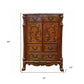 20" X 66" X 38" Cherry Oak Wood Poly Resin Dresserserver