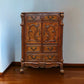 20" X 66" X 38" Cherry Oak Wood Poly Resin Dresserserver