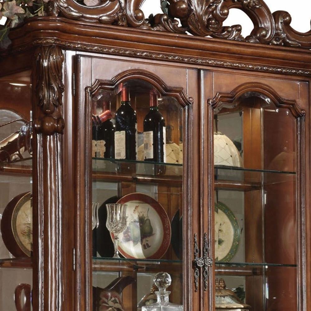 20" Dark Brown Solid Wood