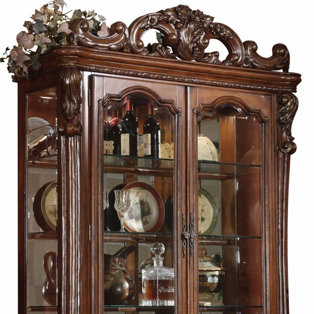 20" Dark Brown Solid Wood