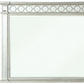 42" Silver Wood Framed Mounted Dresser Mirror