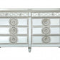 68" Gray Wood Six Drawer Double Dresser