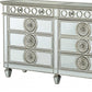 68" Gray Wood Six Drawer Double Dresser