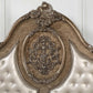 Queen Tufted Bronze Upholstered Faux Leather Bed With Nailhead Trim