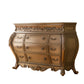 21" Brown Solid Wood Six Drawer