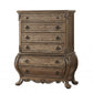 41" Brown Solid Wood 11 Combo Dresser