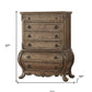 41" Brown Solid Wood 11 Combo Dresser