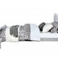 King Silver Sleigh Bed