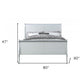 King Silver Sleigh Bed