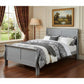 King Silver Sleigh Bed